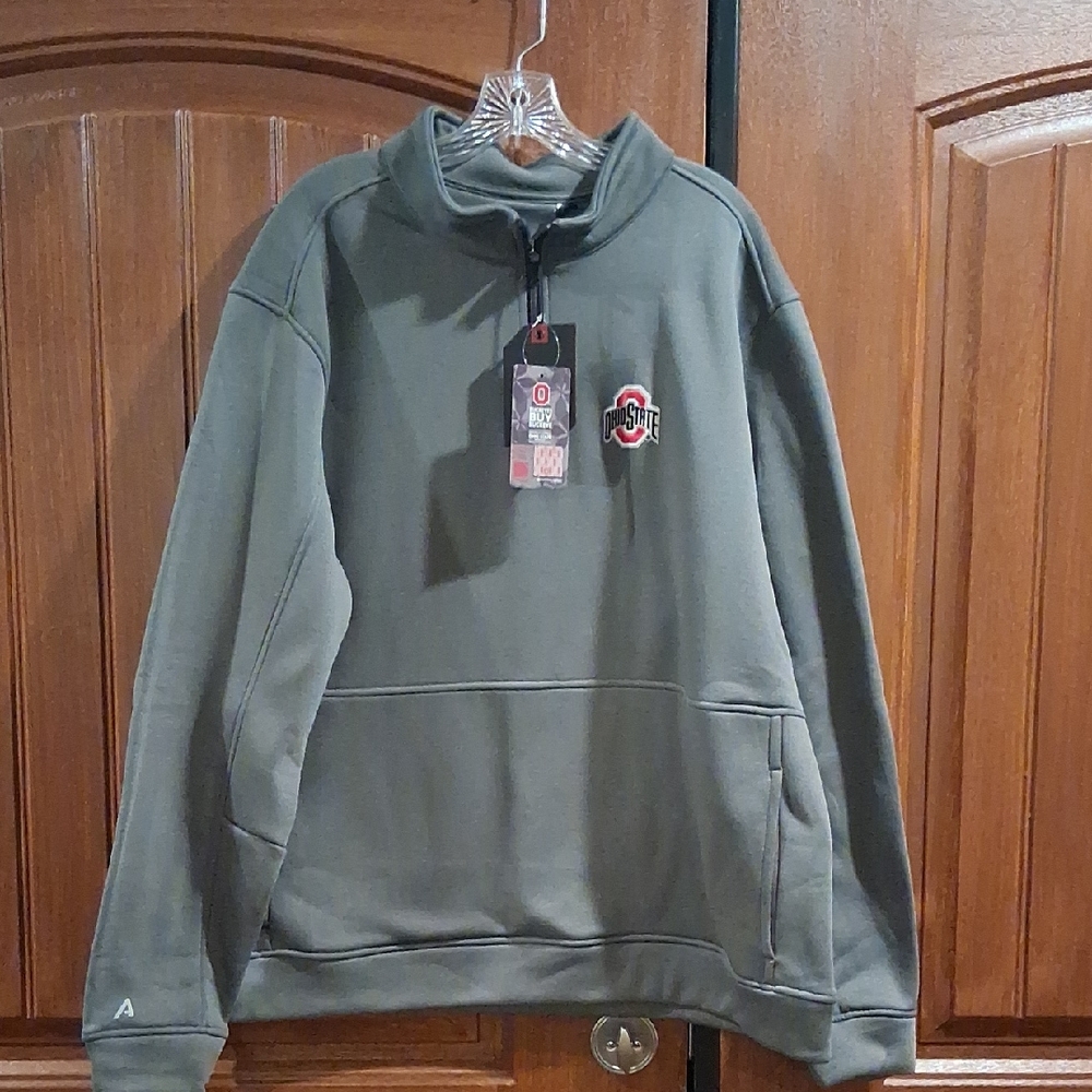 Antigua Ohio State Gray Pullover. Size 2XL. NWT